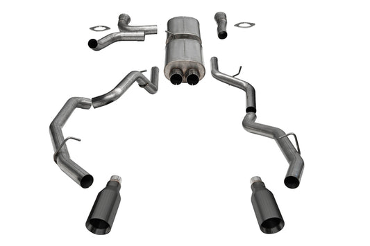 Corsa 25-26 RAM 1500 RHO Crew Cab 3.0L T Cat-Back Dual Rear Exit w/ 5in Single Gun Metal Pro Series Corsa 25-26 RAM 1500 RHO Crew Cab 3.0L T Cat-Back Dual Rear Exit w/ 5in Single Gun Metal Pro Series