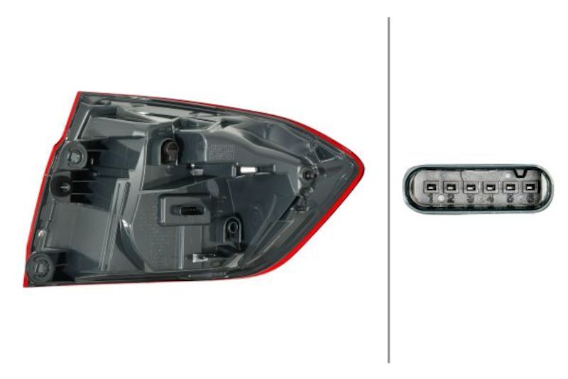 Hella 2017-2019 BMW 320i Left Tail Light