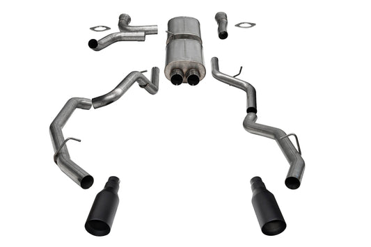 Corsa 25-26 RAM 1500 RHO Crew Cab 3.0L Turbo Cat-Back Dual Rear Exit w/ 5in Single Black Pro Series Corsa 25-26 RAM 1500 RHO Crew Cab 3.0L Turbo Cat-Back Dual Rear Exit w/ 5in Single Black Pro Series