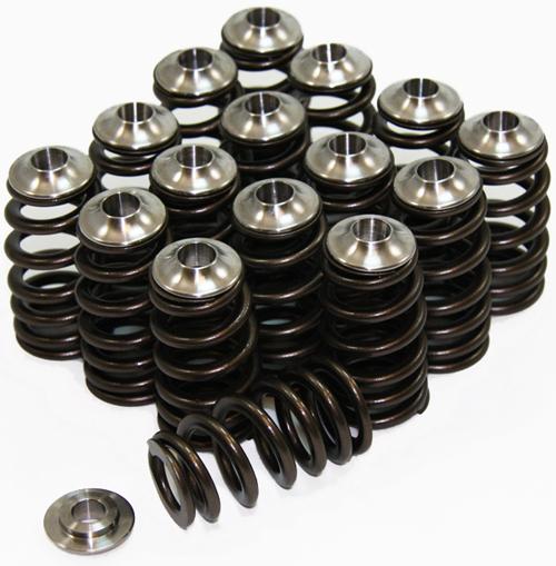 GSC P-D 4G63T EVO 1-9 Stage 2 Beehive Valve Springs w/ Titanium Retainer Valvetrain Kit (Use factor