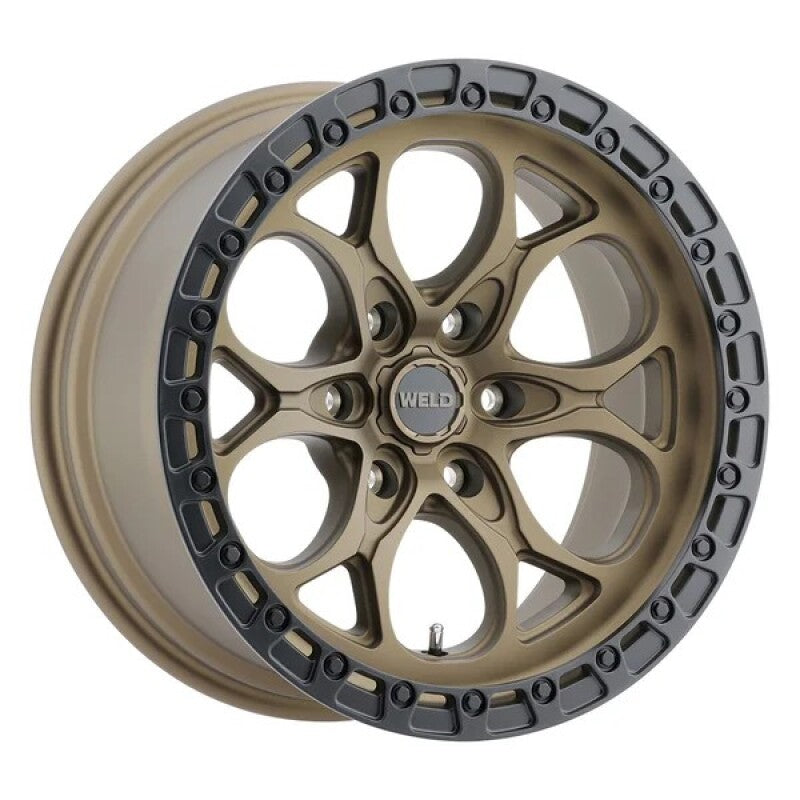 Weld 17x9 Ledge 6 6x139.7 ET00 BS 5.00 Satin BRZ / Satin BLK Ring 106.1
