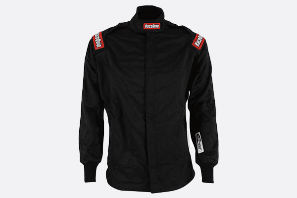 RaceQuip Black Chevron-5 Jacket SFI-5 - 3XL