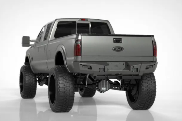 Road Armor 11-16 Ford F-250 iD Rear Bumper w/Center Section/Shackle/End Pods/Hyve/Accents - Raw