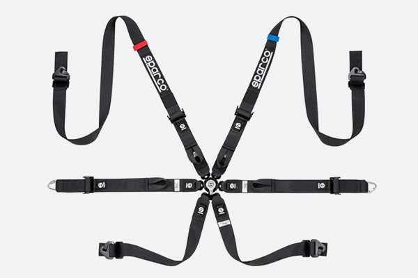 Sparco Belt Prime 6 Point 2in Black Harness