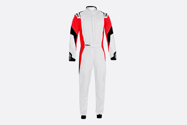 Sparco Suit Competition (Boot Cuff) 58 White/Red
