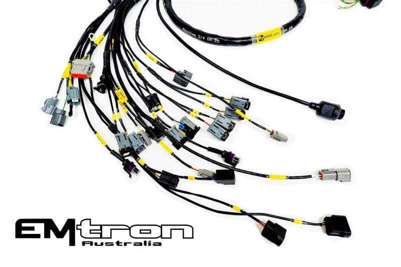 Rywire Honda B-Series NA w/Emtron KV8+ Eng Harn (4 Inj No EMAP/Boost/ Adapter Req / Drop Ship Only)