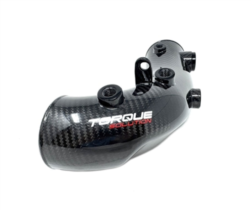 Torque Solution HD Hard Turbo Inlet: Subaru WRX 02-07, STI 04-21 - Carbon Fiber - OEM / 3in Inlet