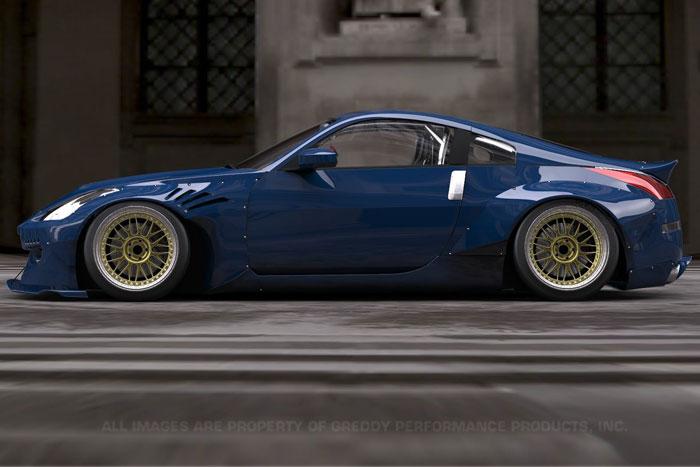 GReddy 03-08 Nissan 350z Rocket Bunny Duck-Tail Rear Wing Ver. 2