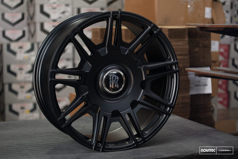 Vossen x Novitec SP2 22x9.5 ET:8 Satin Black Rolls-Royce Ghost 2nd Gen Front Wheel