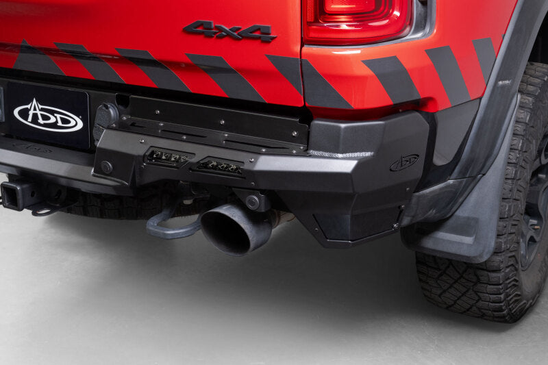 ADD 2025 Ram RHO Phantom Rear Bumper - Hammer Black Powder Coat