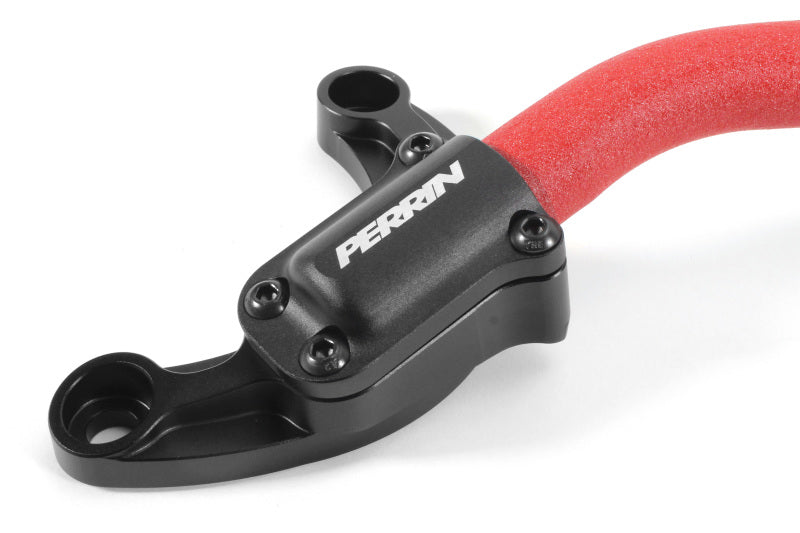 Perrin 2022 Subaru WRX Strut Brace w/ Billet Feet - Red