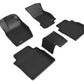 3D MAXpider 2019-2020 Audi A8L Kagu 1st & 2nd Row Floormats - Black