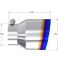 MBRP Universal Stainless Steel Dual Wall Tip 4.5in OD/3in Inlet/6.13in L