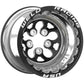 Weld Alpha-1 15x12 / 5x4.75 BP / 4in. BS - Black SBL MT - Black Center - Polished Shell