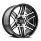 ION Type 147 17x9 / 5x127 BP / 0mm Offset / 78.1mm Hub Black/Machined Wheel