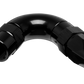 Vibrant -3AN 120 Degree High Flow Hose End Fitting for PTFE Lined Flex Hose