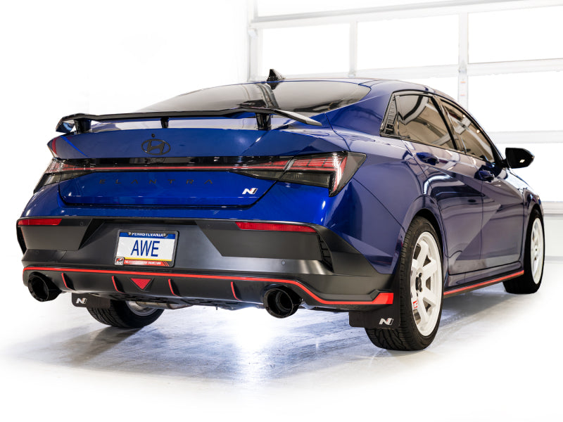 AWE 22-26 Hyundai Elantra N SwitchPath Cat-Back Exhaust - Diamond Black Tips
