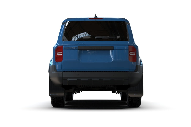 2022-25 Toyota Land Cruiser Black UR Mud Flap Light Blue Logo