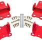BMR 78-87 G-Body Motor Mount Kit Upper & Lower Solid - Red