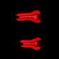 AlphaRex 21-23 Ford F-150 LUXX LED Tailights - Black Red w/ BLIS