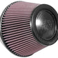 K&N Universal CarbonFiber Filter 6in Flange / 7-1/2in OD-B / 5-1/8in OD-T / 5in H