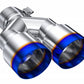 MBRP Burnt End Tip 2.5 ID, Dual 3.5 OD Out, 9.5 length, Single wall 304 Stainless Steel