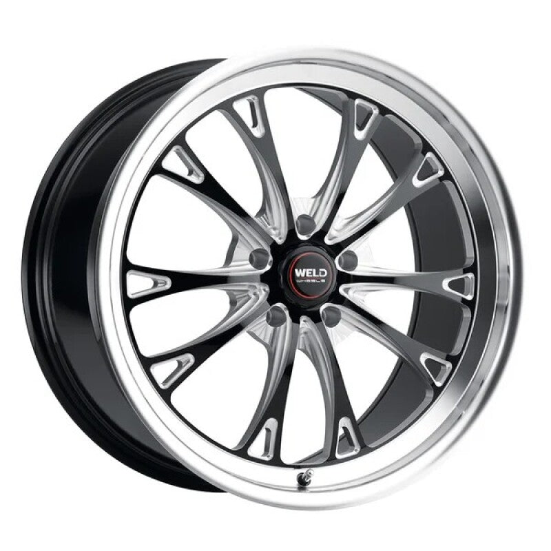 Weld Belmont Beadlock 17x10 / 5x114.3 BP / ET25 BS6.50 Gloss Black MIL