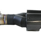aFe Takeda 2.5in 304 Stainless Steel Clamp-on Exhaust Tip Driver side 2.5in Inlet 4in Dual-Carbon