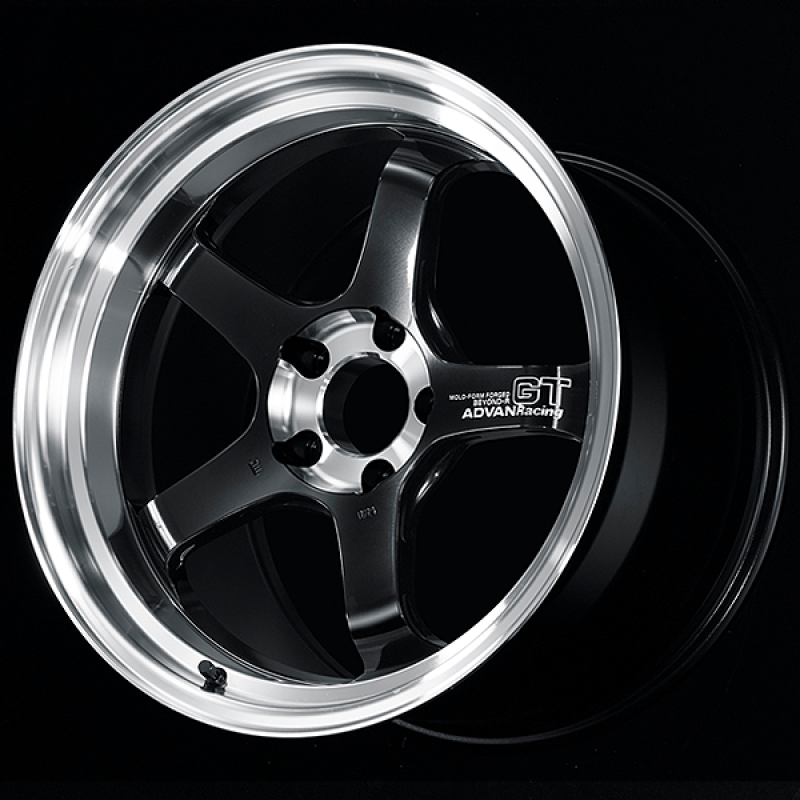 Advan GT Beyond-R 18X10.5 / +15 Offset / 5-114.3 BC / 73mm Bore / Diamond Cut & Dark Platinum Black