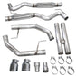 AWE 2024 Ford Mustang GT Fastback S650 RWD Track Edition Catback Exhaust w/ Dual Chrome Silver Tips