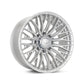 Vossen HFX-6 18x9 - 6x135 - ET0 - Super Deep Face - 87.1 - Silver Polished Wheel