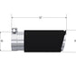 MBRP Universal Carbon Fiber Tip 4in ID/5in OD/12in L Dual Wall Angle Cut