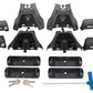 Rhino-Rack 14-19 Toyota Corolla 4 Door Sedan Vortex 2500 2 Bar Roof Rack - Black