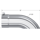 MBRP Universal Tip 4 O.D. Turn Down 4 inlet 12 length