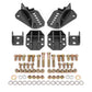 BMR 64-72 GM A-Body Coilover Conversion Kit Rear Adjust Shock Mt w/o CAB - Black Hammertone