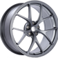 BBS FI 20x9.5 5x120 ET26 CB72.5 Titanium Wheel -82mm PFS/Clip Req