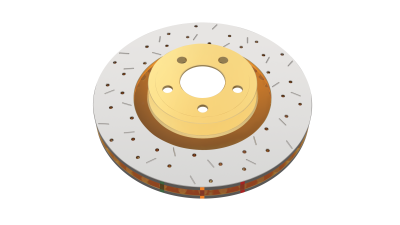 DBA 2004 Pontiac GTO 4000 Series Drilled and Slotted Rear Rotor