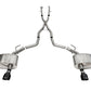 Corsa 11-23 Dodge Durango Xtreme 2.5in Cat-Back Dual Rear Exit w/ Single 4.5in Black PVD Tips