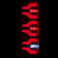 AlphaRex 87-96 Ford Bronco/F-150 Luxx-Series LED Tail Lights - Black Red