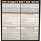 K&N Filter Universal Rubber Filter 2 3/4 inch Flange 6 inch Base 5 inch Top 5 1/2 inch Height