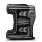 AlphaRex 17-19 Ford F-250/350/450 SD NOVA-Series LED Proj Headlights Alpha-Bk w/Acv Light SS & SBDRL