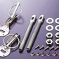 Cusco Body Pins For hood Aluminum-Silver Universal