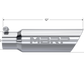 MBRP Universal Tip 3in O.D. Dual Wall Angled 2 inlet 12 length
