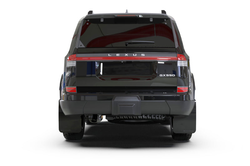 Rally Armor 24-25 Lexus GX 550 Luxury Premium Black Mud Flap - Metallic Black Logo