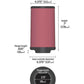 K&N Universal Rubber Filter 3.75in FLG x 5.375in Base x 5.375in Top x 7in Height