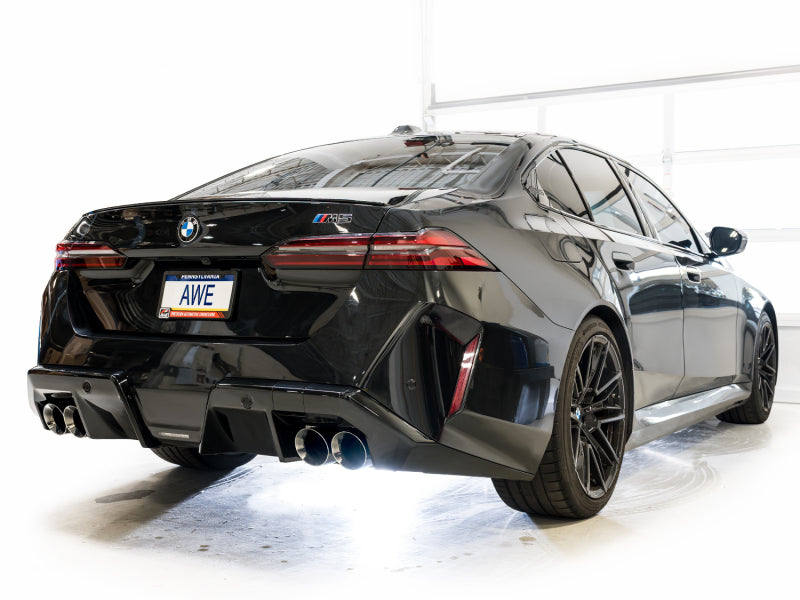 AWE BMW G90/G99 M5 Track Edition Catback Exhaust - Chrome Silver Tips