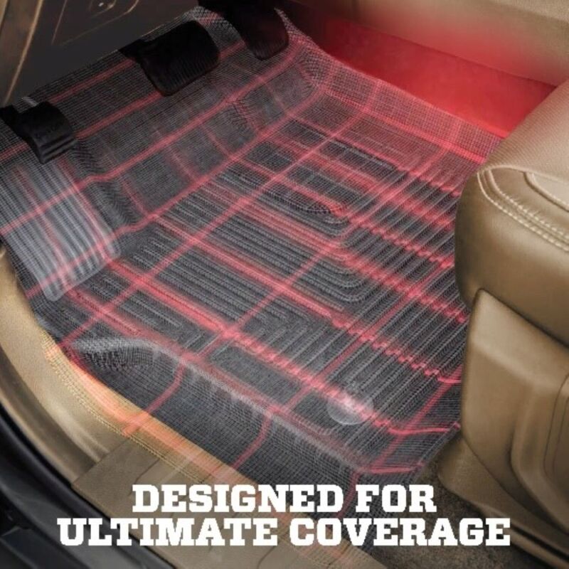 Husky Liners 2019+ Ford Ranger SuperCrew Cab Weatherbeater Black Front &amp; 2nd Seat Floor Liners