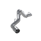 MBRP 2020+ GMC/Chevy 2500/3500 6.6L Duramax 4in Mand Bent Tubing AL-Ser Cat Back Single Side - Alum
