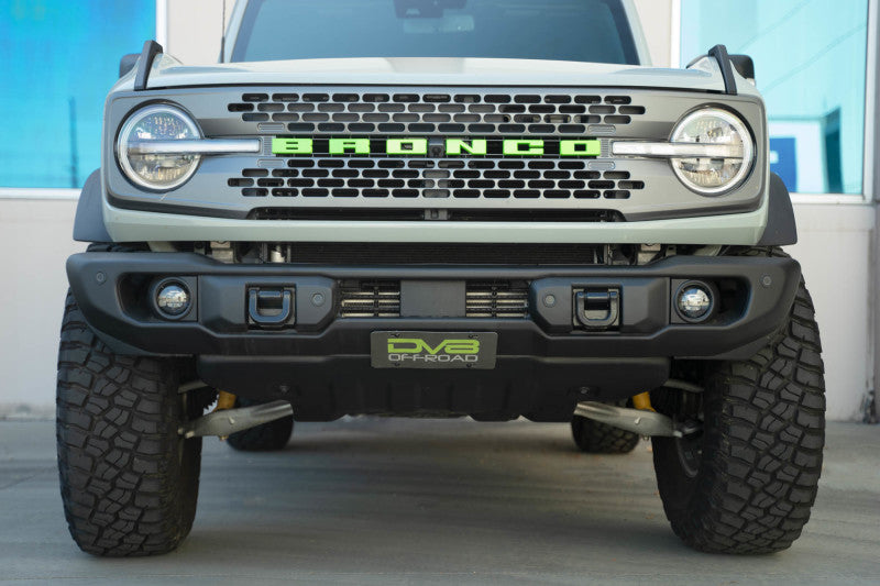 DV8 Offroad 2021 Ford Bronco | Capable Bumper Slanted Front License Plate Mount