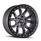 Dirty Life 9303 DT-1 17x9/5x127 BP/-38mm Offset/78.1mm Hub Matte Gunmetal Wheel - Beadlock